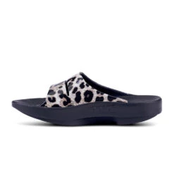 'OOFOS' Women's OOahh Slide Limited Edition - Black / Cheetah -Sports Sale Store 1103BLKCHEET shot4 1024x1024@2x