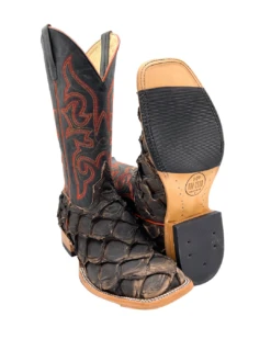 'Anderson Bean' Men's 13" HorsePower Top Hand Big Bass Square Toe - Pirarucu / Royal Blue Mad Dog -Sports Sale Store HP80066 1024x1024@2x