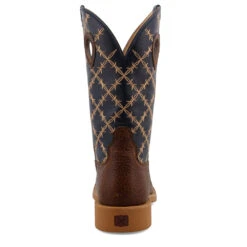 'Twisted X' Men's 12" Tech X Western Square Toe - Rustic Brown/ Navy -Sports Sale Store MXTR004.04 4800x4800 R 1024x1024@2x