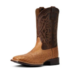'Ariat' Men's 11" Night Life Ultra Western Square Toe - Ranger Smooth Quill Ostrich / Beam Brown 13 'Ariat' Men's 11" Night Life Ultra Western Square Toe - Ranger Smooth Quill Ostrich / Beam Brown -Sports Sale Store S22 MNS WEST 10040345 3 4 front 1024x1024@2x