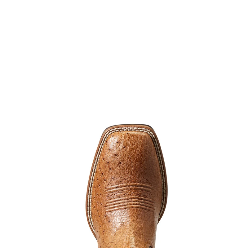 'Ariat' Men's 11" Night Life Ultra Western Square Toe - Ranger Smooth Quill Ostrich / Beam Brown 4 'Ariat' Men's 11" Night Life Ultra Western Square Toe - Ranger Smooth Quill Ostrich / Beam Brown - Image 2