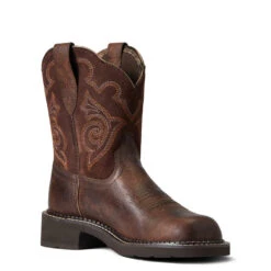 'Ariat' Women's 8" Fatbaby Heritage Tess Western Round Toe - Forest Brown / Jamocha 12 'Ariat' Women's 8" Fatbaby Heritage Tess Western Round Toe - Forest Brown / Jamocha -Sports Sale Store S22 WMS WEST 10040264 medial 1024x1024@2x