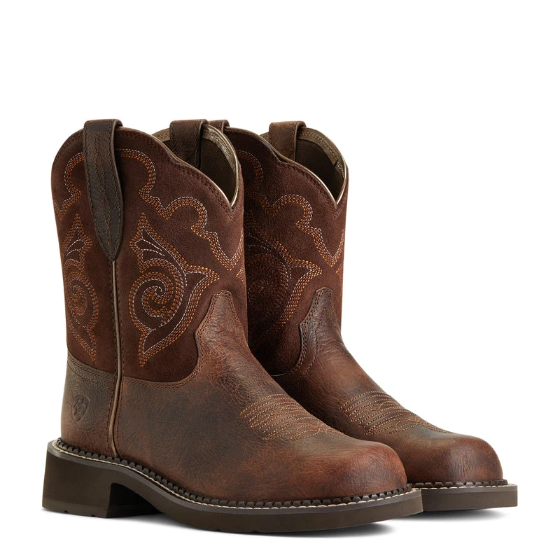'Ariat' Women's 8" Fatbaby Heritage Tess Western Round Toe - Forest Brown / Jamocha 9 'Ariat' Women's 8" Fatbaby Heritage Tess Western Round Toe - Forest Brown / Jamocha - Image 7