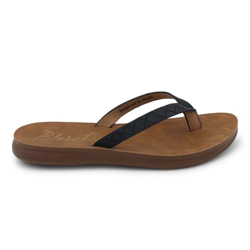 'Blowfish Malibu' Women's Santorini Thong Sandal - Black Sandstone 4 'Blowfish Malibu' Women's Santorini Thong Sandal - Black Sandstone - Image 2