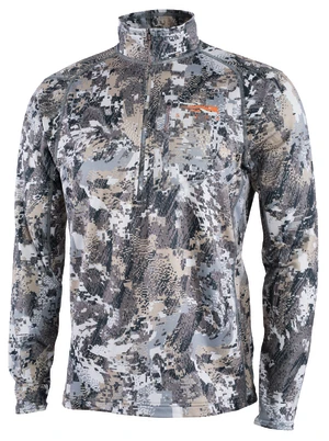 'Sitka' Men's Core Midweight Zip T-Shirt - Whitetail : Elevated II 3 'Sitka' Men's Core Midweight Zip T-Shirt - Whitetail : Elevated II